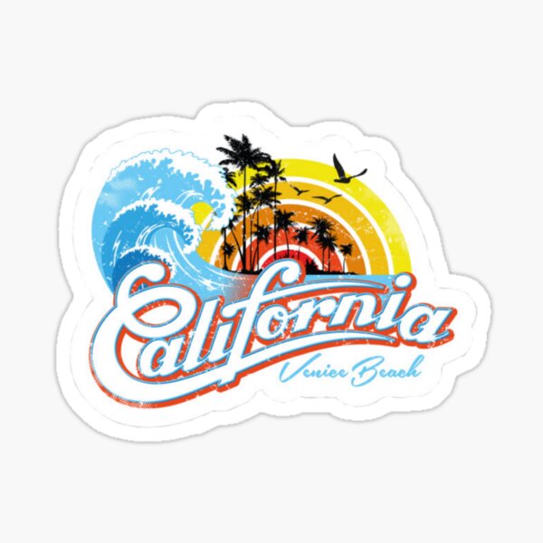 CALIFORNIA BEACH  Sticker
