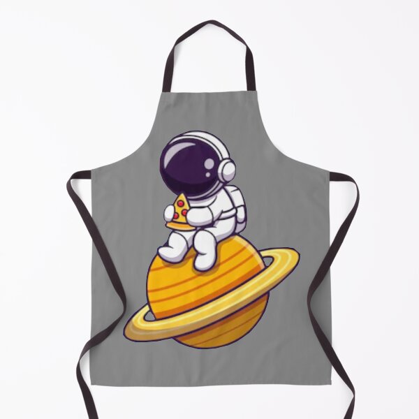 Item preview, Cute alien sitting on top of a planet eating pizza cartoon. designed and sold by BEAUTY ⭐⭐⭐⭐⭐.