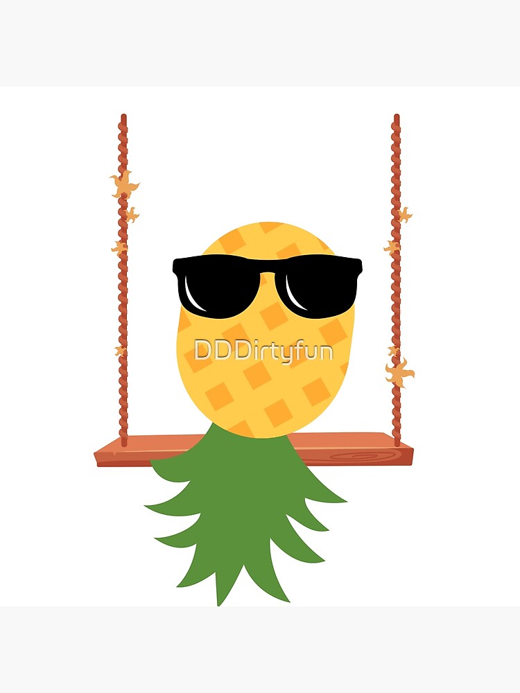 "Upside down pineapple swing funny subtle swinger" Poster for Sale by
