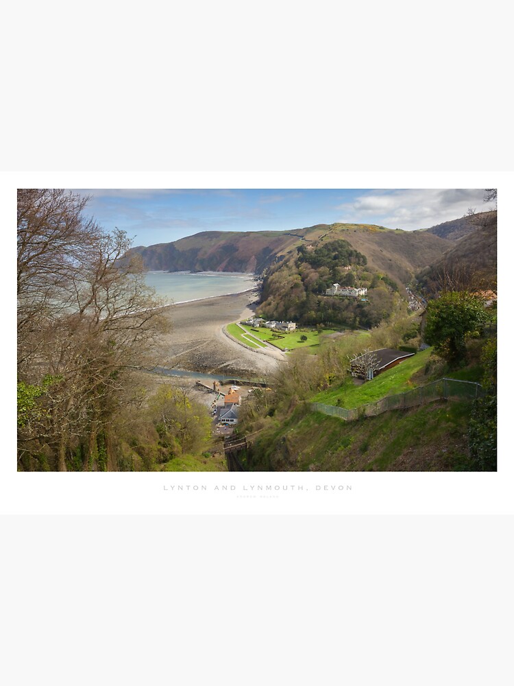 "Lynton & Lynmouth, North Devon" Sticker for Sale by andrewroland Redbubble