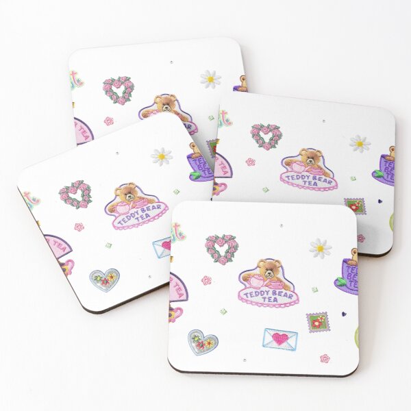 Item preview, Teddybear Sweet Floral Tea Party designed and sold by s0oa.