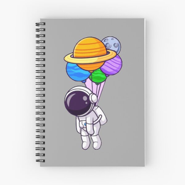 Item preview, cute astronaut floating with the planets cartoon. designed and sold by BEAUTY ⭐⭐⭐⭐⭐.