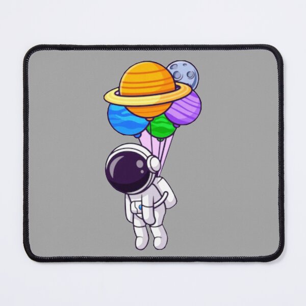 Item preview, cute astronaut floating with the planets cartoon. designed and sold by BEAUTY ⭐⭐⭐⭐⭐.