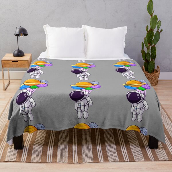 Item preview, cute astronaut floating with the planets cartoon. designed and sold by BEAUTY ⭐⭐⭐⭐⭐.