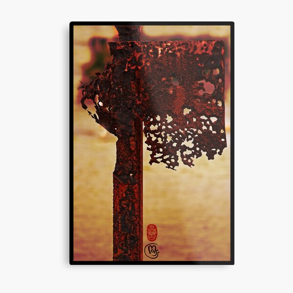 Rusted Sign Metal Print