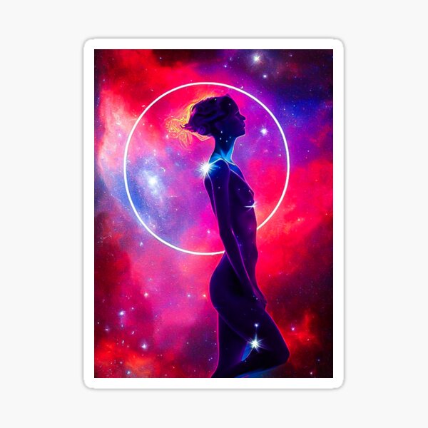 Be one with the universe Sticker for Sale by Loklish