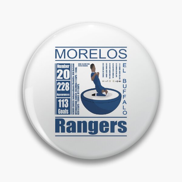 Item preview, El Buffalo, Morelos, Rangers Fan Art Work, Rangers Coasters, Birthday Present designed and sold by FootyLocker.