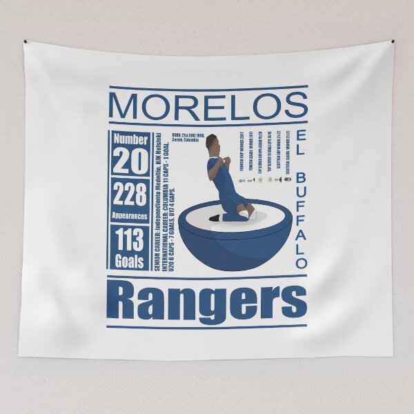 Item preview, El Buffalo, Morelos, Rangers Fan Art Work, Rangers Coasters, Birthday Present designed and sold by FootyLocker.