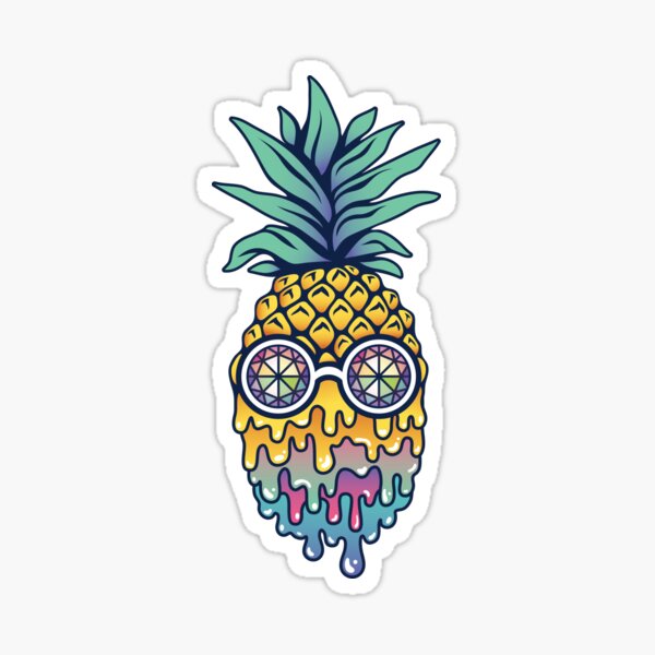 Bass Face Pineapple Sticker