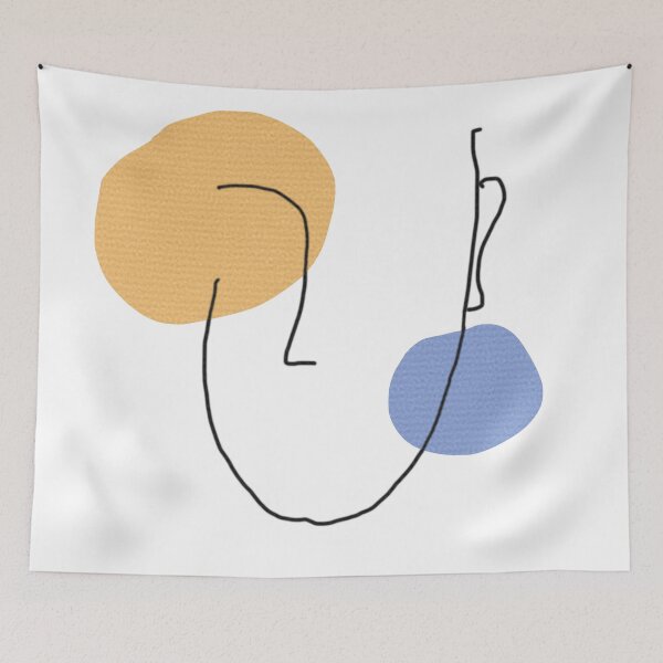 Item preview, Boho Texture Linear Girl Portrait Face Minimalism designed and sold by Ankerd.