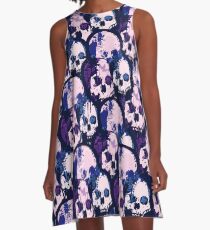 Skull City A-Line Dress