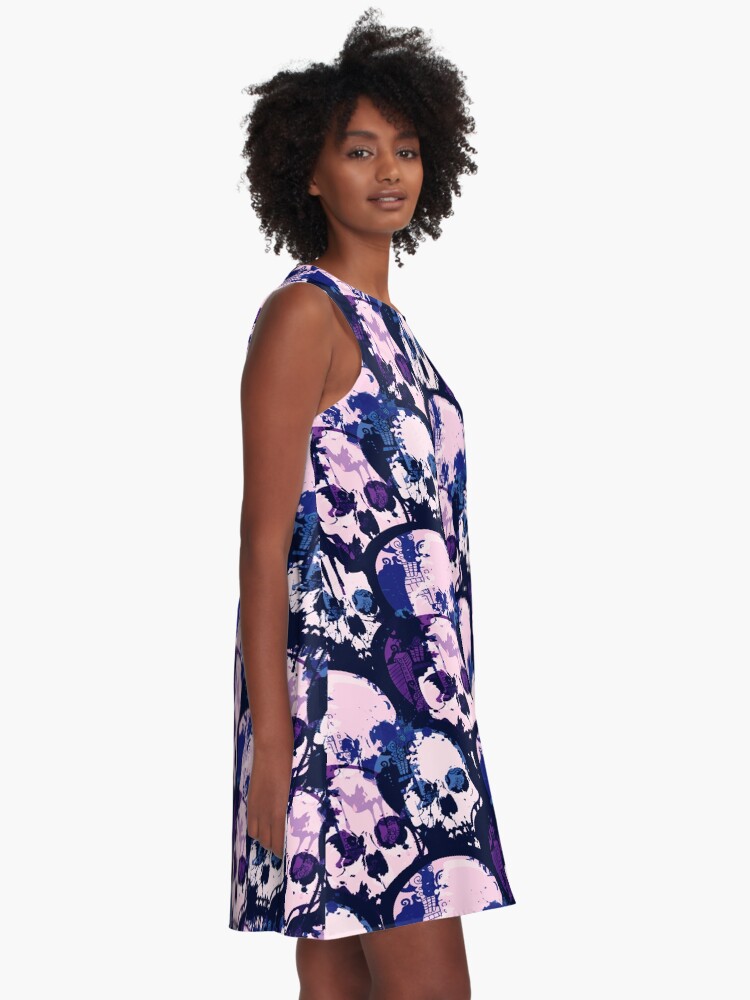 Alternate view of Skull City A-Line Dress