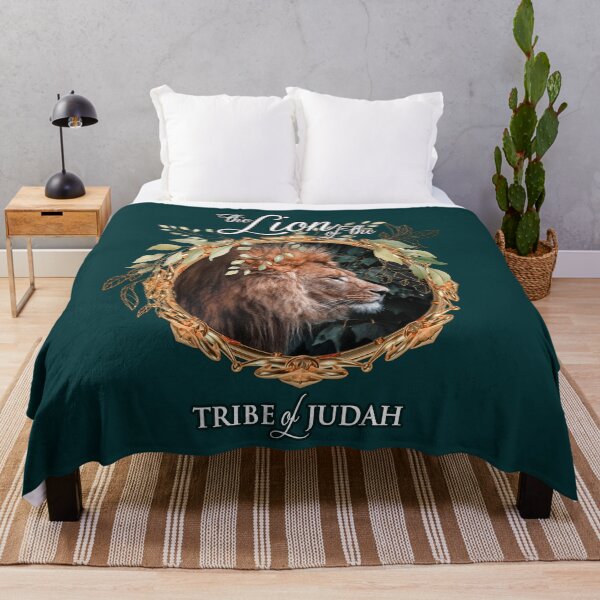 Item preview, Lion of Judah wreath on bottle green designed and sold by AbideApparel.