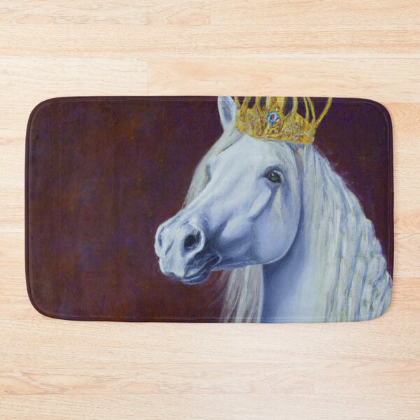 Item preview, A white Horse Wearing a crown designed and sold by tearsforlu.