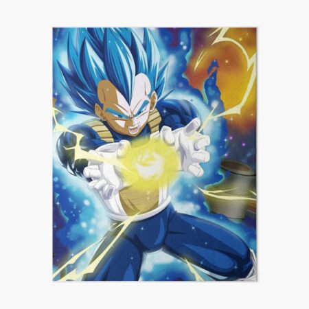 Dragon ball Anime Vegeta SSGSS Final Flash | Art Board Print