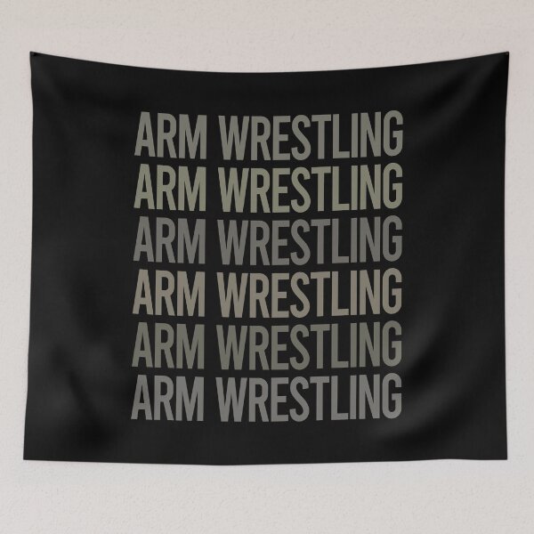 Item preview, Gray Text Art Arm Wrestling Armwrestling designed and sold by TarynBrown3126.