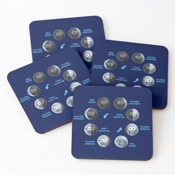 Item preview, Moon Phases Poster - SOUTHERN HEMISPHERE designed and sold by Adrienne Body.