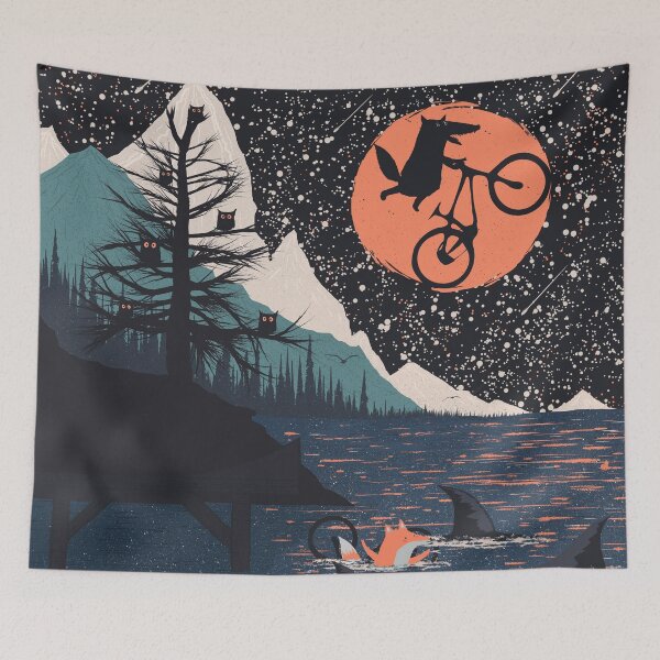Item preview, Fox Punk and Orange Moon designed and sold by tabemisa.
