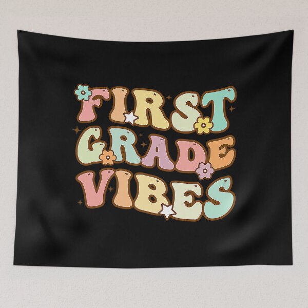 Item preview, Back To School First Grade Vibes Retro Teacher Women Kids designed and sold by frontvernacular.