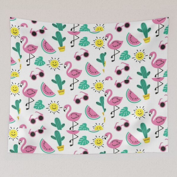 Item preview, Summer with flamingoes | for flamingo lovers| pattern design lovers| gift for all designed and sold by Arteartz.