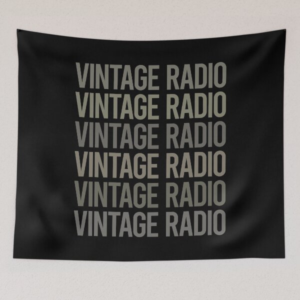 Item preview, Gray Text Art Vintage Radio designed and sold by TarynBrown3126.