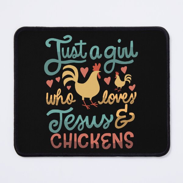 Item preview, Just A Girl Who Loves Jesus And Chickens Farmer Lover designed and sold by haselshirt.
