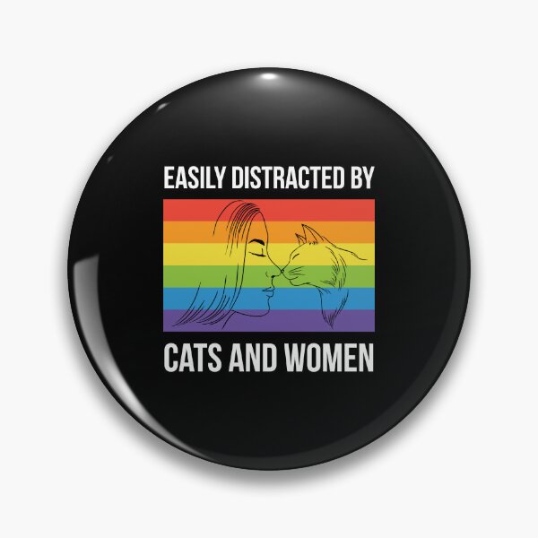 Item preview, Easily Distracted By Cats And Women Lesbian Pride Parades designed and sold by haselshirt.