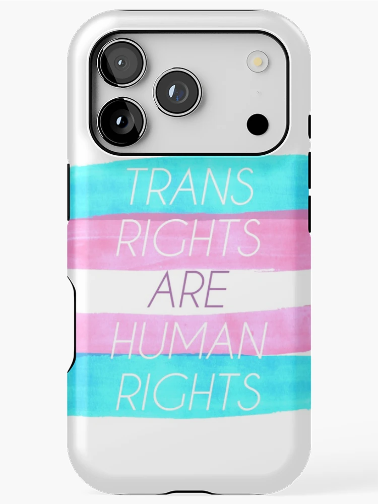 Thumbnail 1 of 4, iPhone Case, Trans Rights Are Human Rights designed and sold by SadCaptain.