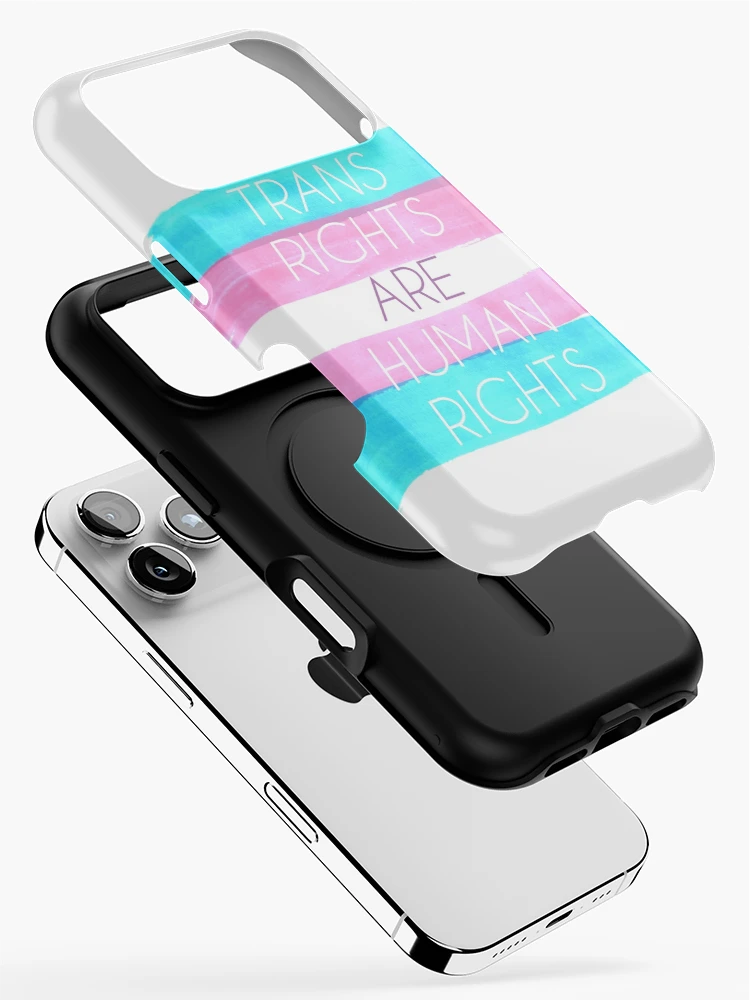 Thumbnail 2 of 4, iPhone Case, Trans Rights Are Human Rights designed and sold by SadCaptain.