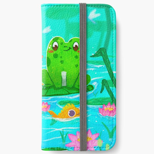 Mignon petit monde Étui portefeuille iPhone