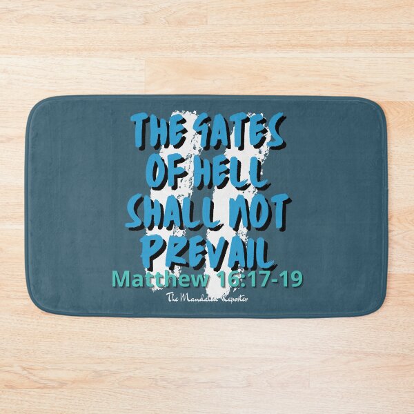 Item preview, The Gates of Hell Shall Not Prevail - Blue Gray designed and sold by TheReporter1.