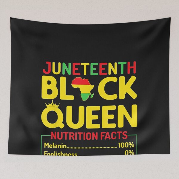 Item preview, Juneteenth Black Queen Nutritional Facts designed and sold by mytv2020.