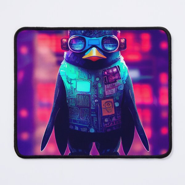 Item preview, Cyberpunk Penguin designed and sold by Daemonrat.