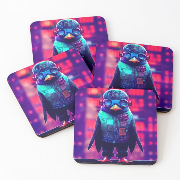 Item preview, Cyberpunk Penguin designed and sold by Daemonrat.