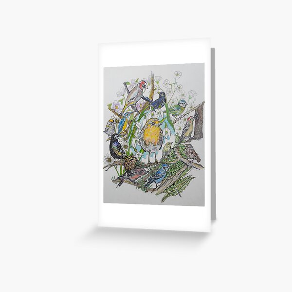 British Birds Greeting Card
