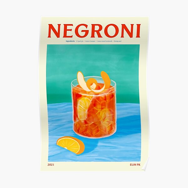 Negroni-Getränk Poster