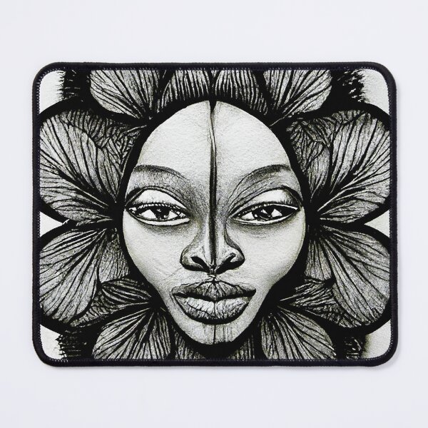 Item preview, Black Girl Flower Face designed and sold by DeepSymbolism.