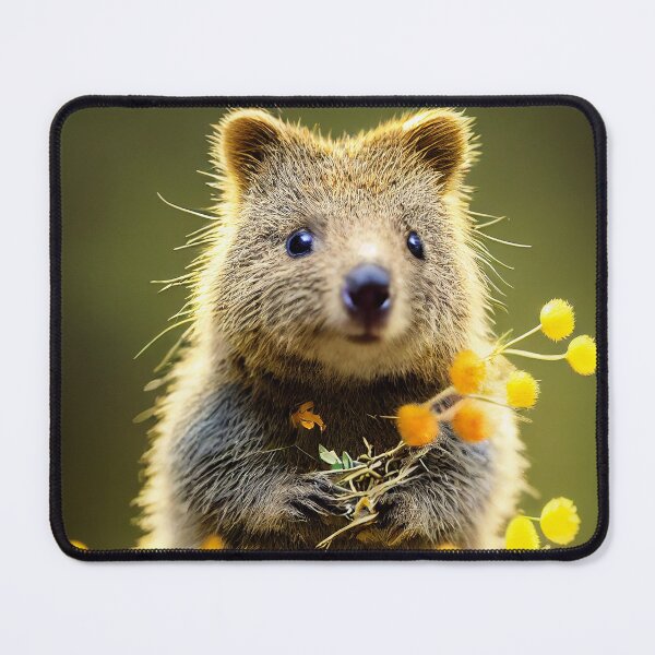 Artikelvorschau, Süßer Quokka mit australischen Wildblumen v2 entworfen und verkauft von Leo Rolph.