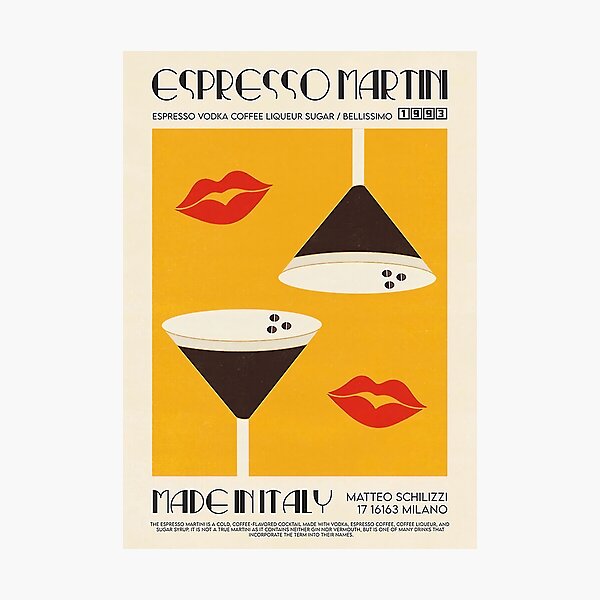 The Espresso Martini Photographic Print