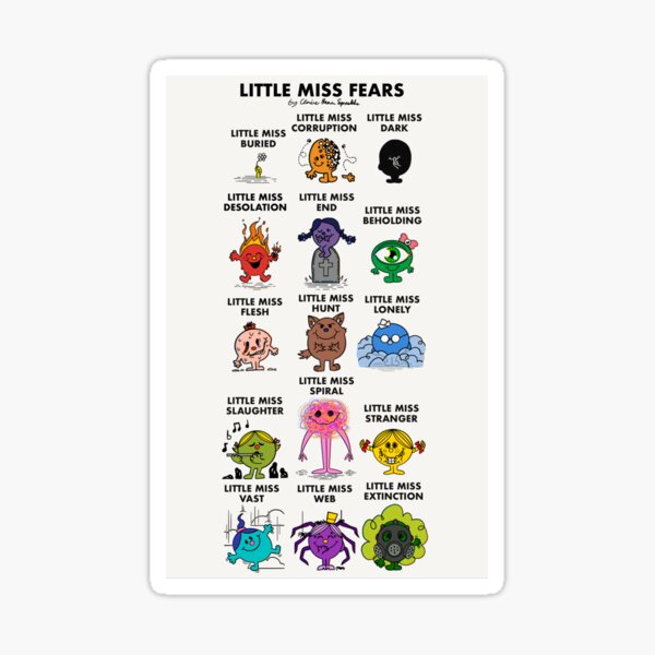 Item preview, Little Miss Fears designed and sold by clairebearspark.