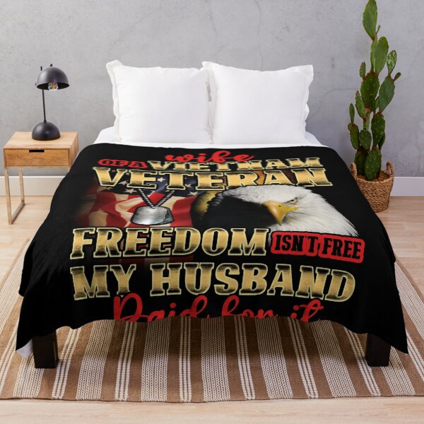 Item preview, Veterans Day Freedom Isn't Free My Husband Paid For It, Proud Wife Of A Vietnam Veteran designed and sold by TrenddyArts.