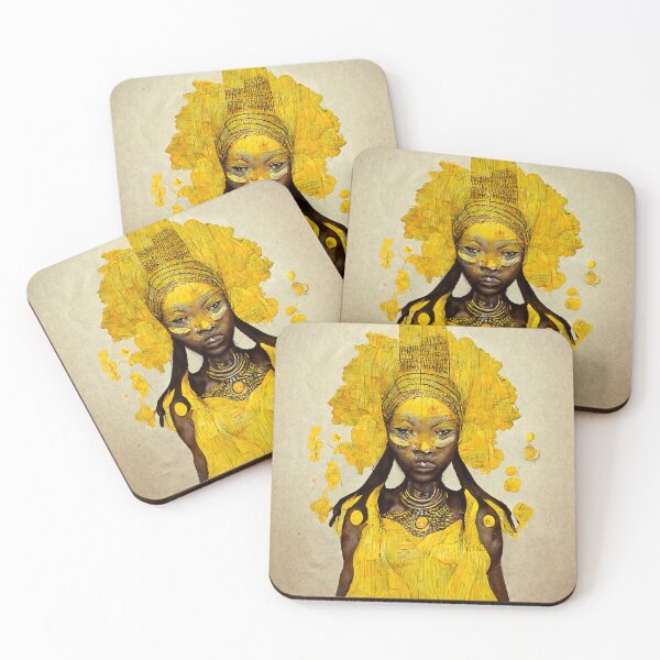 Item preview, Yellow African Goddess designed and sold by DeepSymbolism.