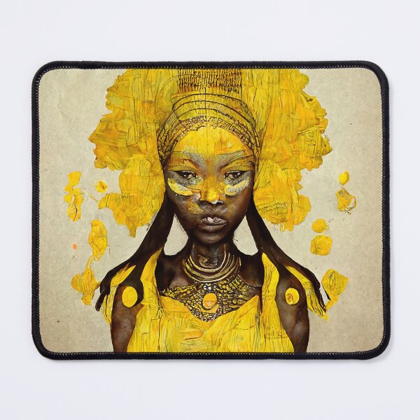Item preview, Yellow African Goddess designed and sold by DeepSymbolism.