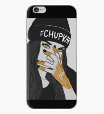 Chup Kar Beanie Girl- Black and White Edition iPhone Case