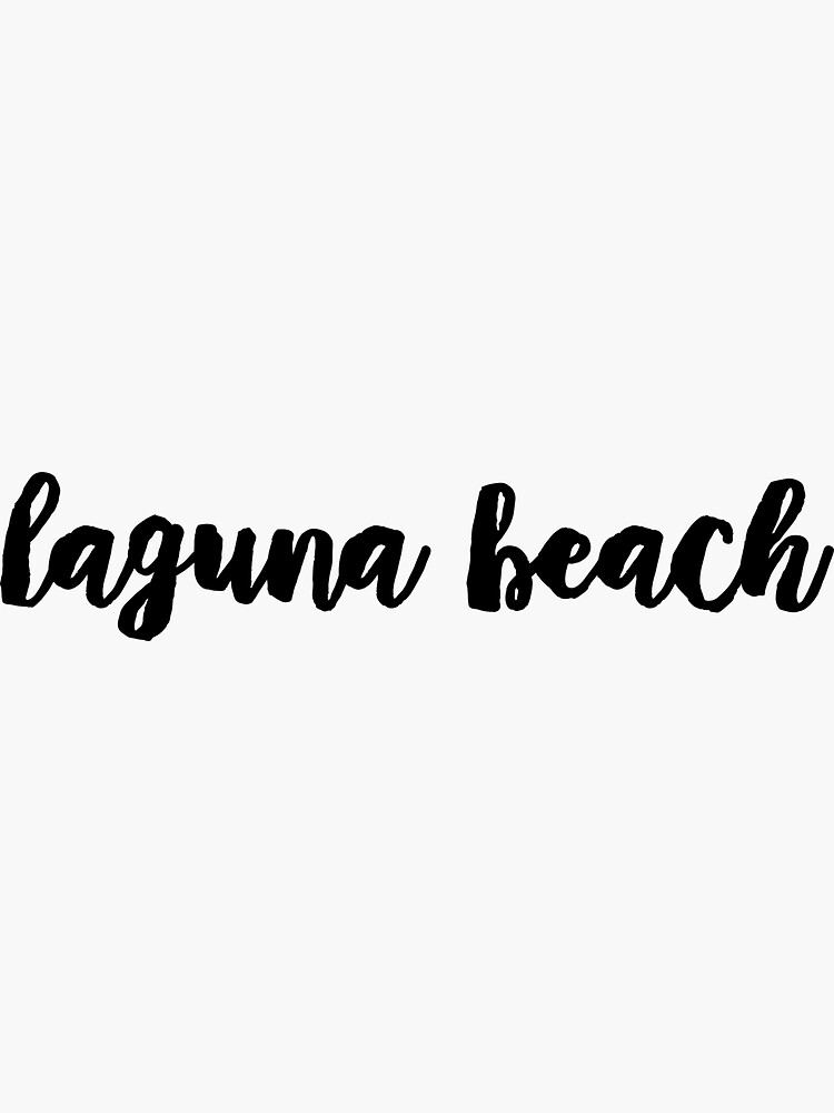 "laguna beach" Sticker by jellygrady Redbubble