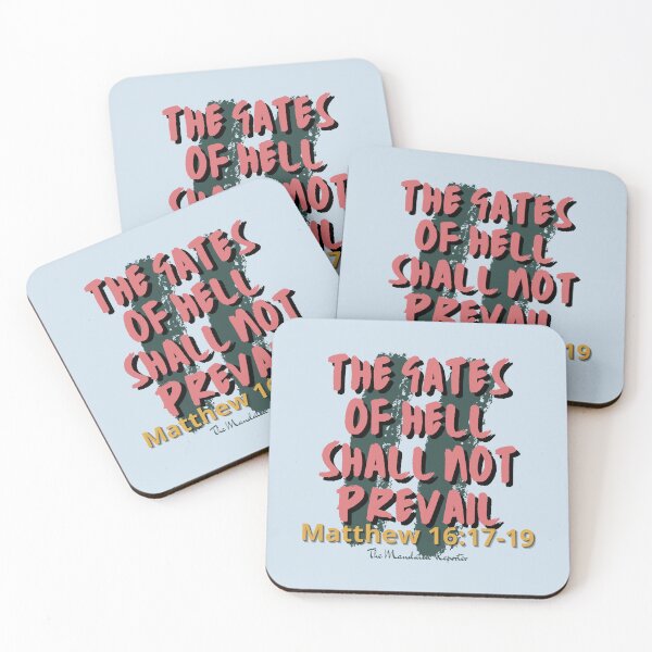 Item preview, The Gates of Hell Shall Not Prevail - Light Blue designed and sold by TheReporter1.