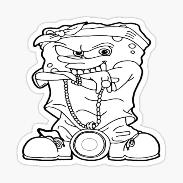 Hip hop style Sticker
