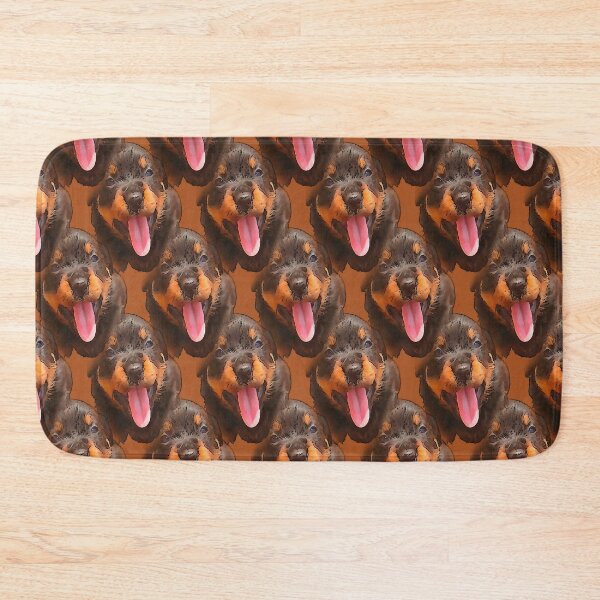 Item preview, Rottweiler Puppy Sticking Tongue Out Repeat Pattern designed and sold by taiche.