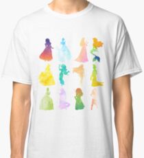 Princesses Watercolor Silhouette Classic T-Shirt
