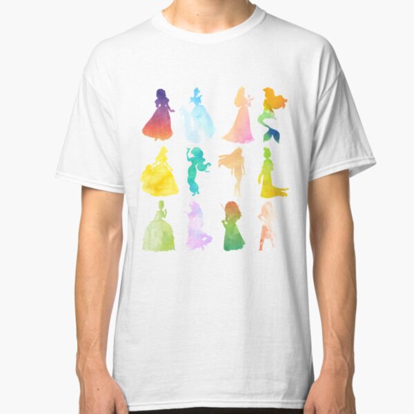 Princesses Watercolor Silhouette Classic T-Shirt